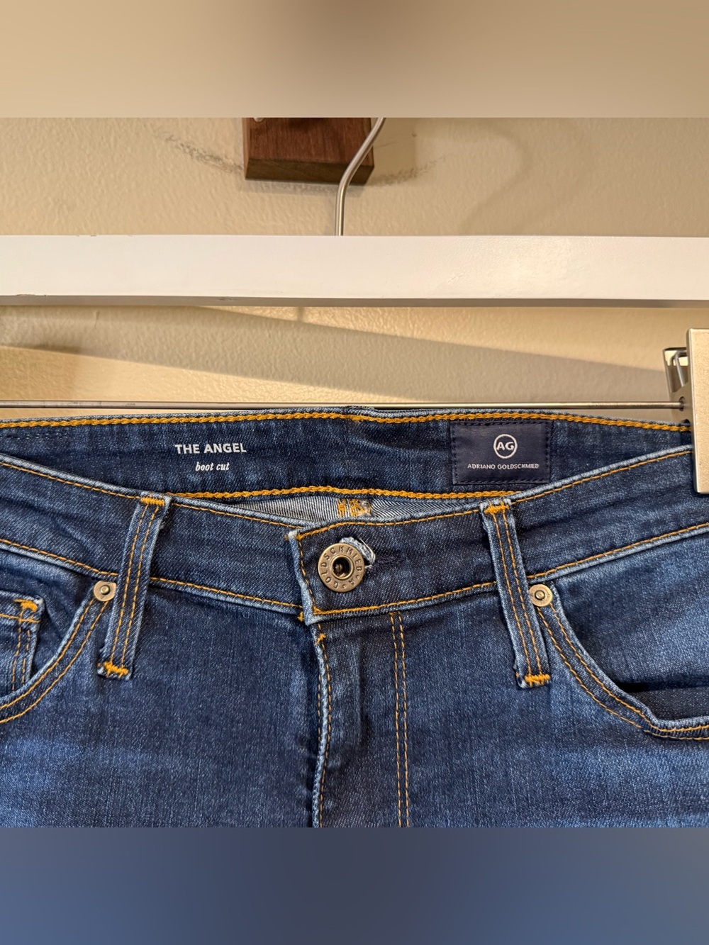 Ag Adriano Goldschmied The Angel Bootcut Women's Blue Jeans Size 27 - Picture 6 of 11